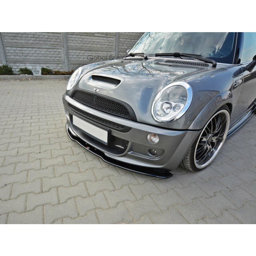 ミニクーパー フロントスポイラー　R53 ブラック MINI ミニ クーパー S R53 JCW フロント バンパー リップ