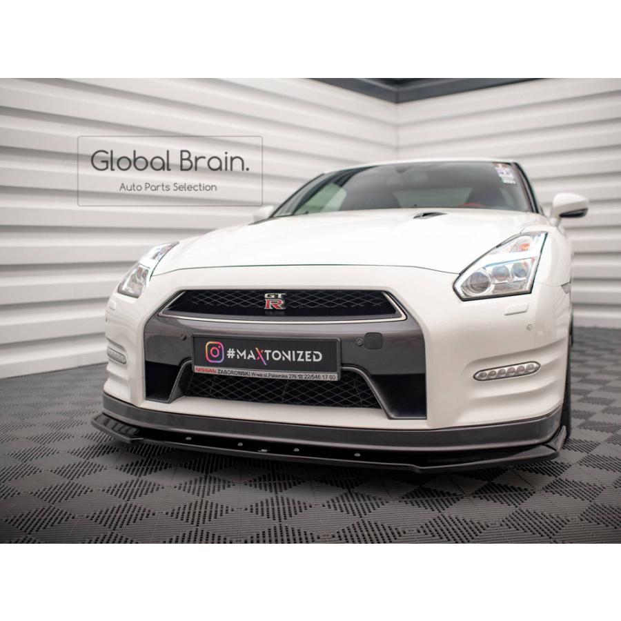 ～SOLD!～【中古品】日産純正 フロントリップスポイラー R35 GT-R 前期 H729-5541-500 ガンメタ系 日産（NISSAN） 2011-2016 GT-R R35 中期 フロント リップ スポイラー