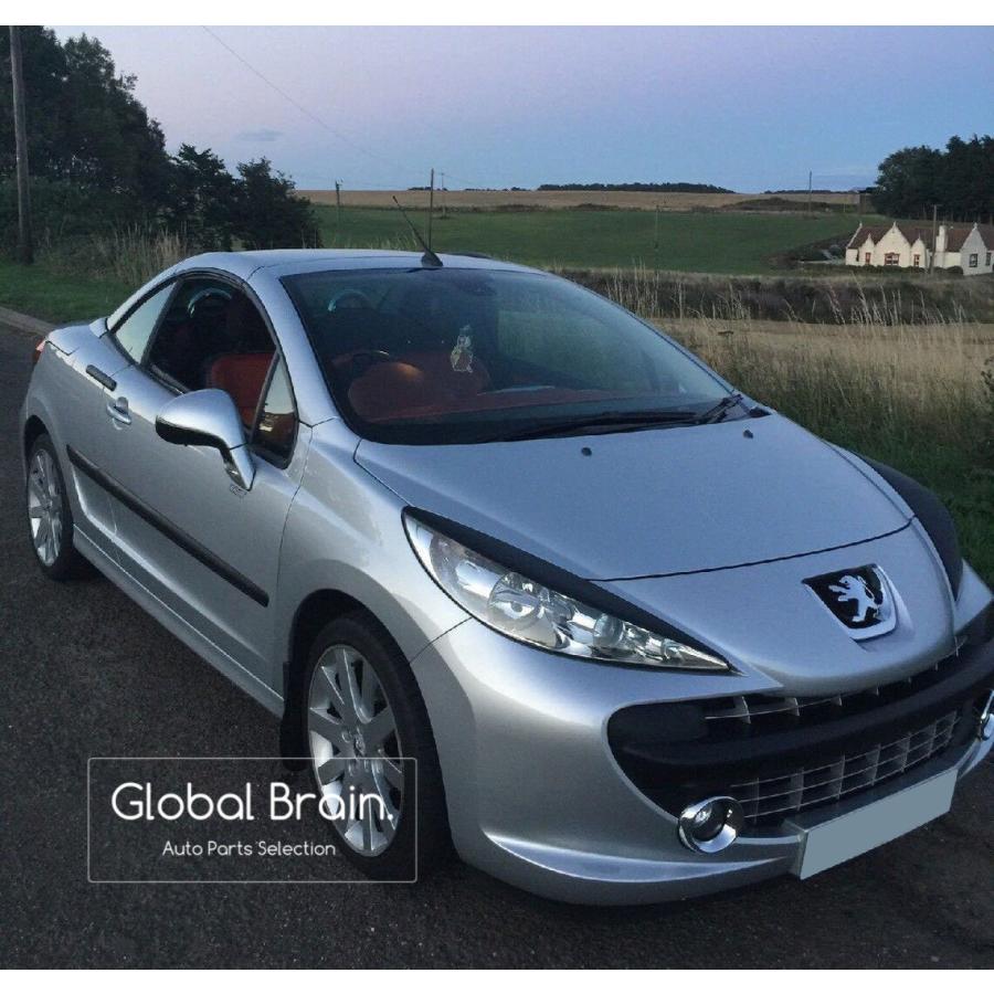 20072012 プジョー 207 CC ヘッドライトカバー アイライン アイブロウ peugeot207cchedolight