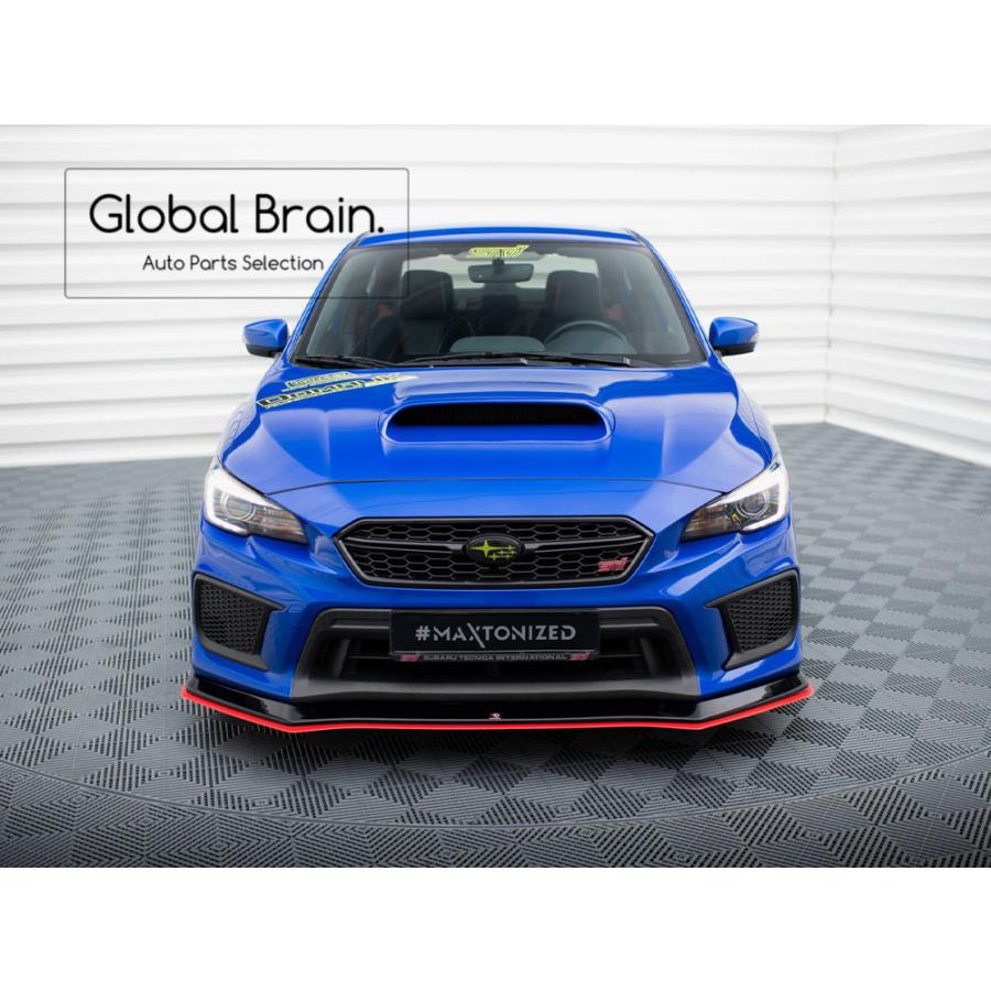 後期　WRX STI VAB フロントバンパー　STIスポイラー　フロントカメラ SUBARU スバル WRX STI VAB 後期 フロント スプリッター