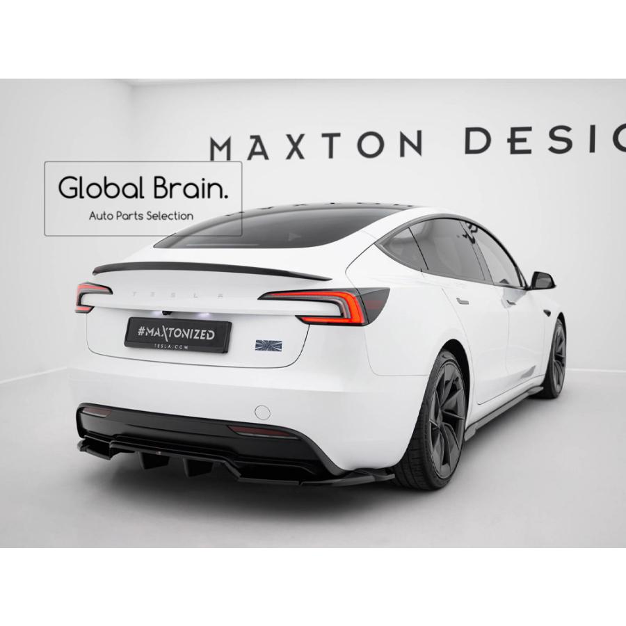 T Sportlineテスラ モデル3 US生産版 カーボンリアディフューザー テスラ モデル3 パフォーマンス リア ディフューザー スポイラー V2