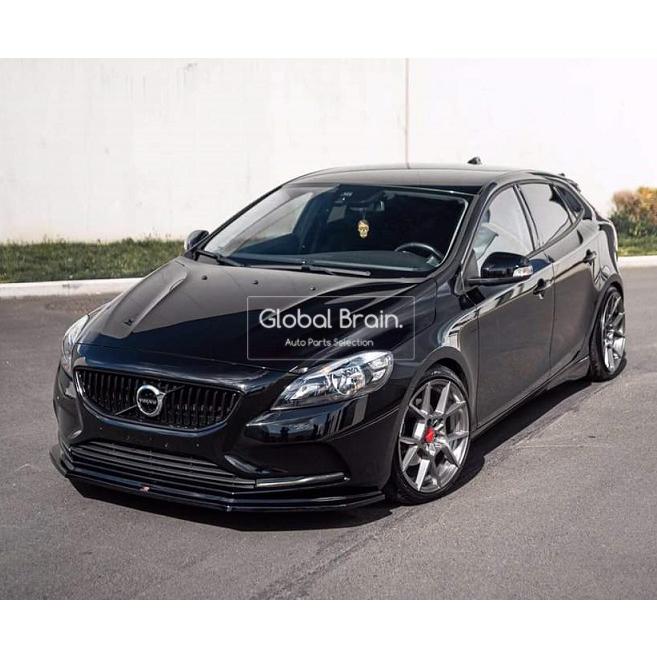 【ブラック】ボルボ V40 フロントリップスポイラー バンパーエアロ VOLVO ボルボ V40 フロントリップスポイラー フロントバンパー