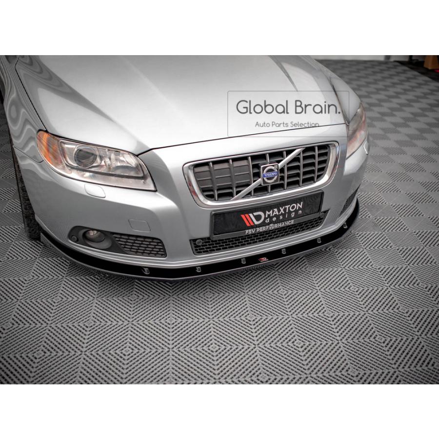 ボルボ 2007-2013 V70 フロント リップ スポイラー V1 : Global
