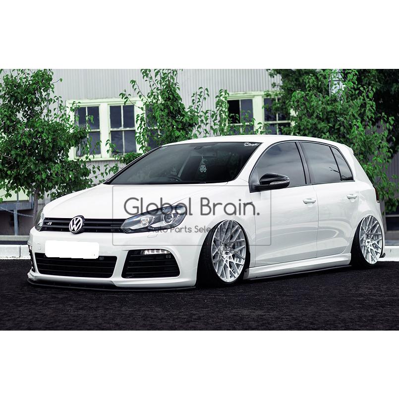 フォルクスワーゲン ゴルフ6 R フロント サイド リア スプリッター 3点セット