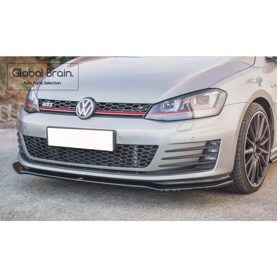 フォルクスワーゲン ゴルフ7 GTI 前期 フロント バンパー リップ