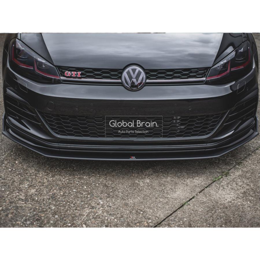 ダブル／ミストブルー ゴルフ7GTiフロントグリル ピアノブラック美品