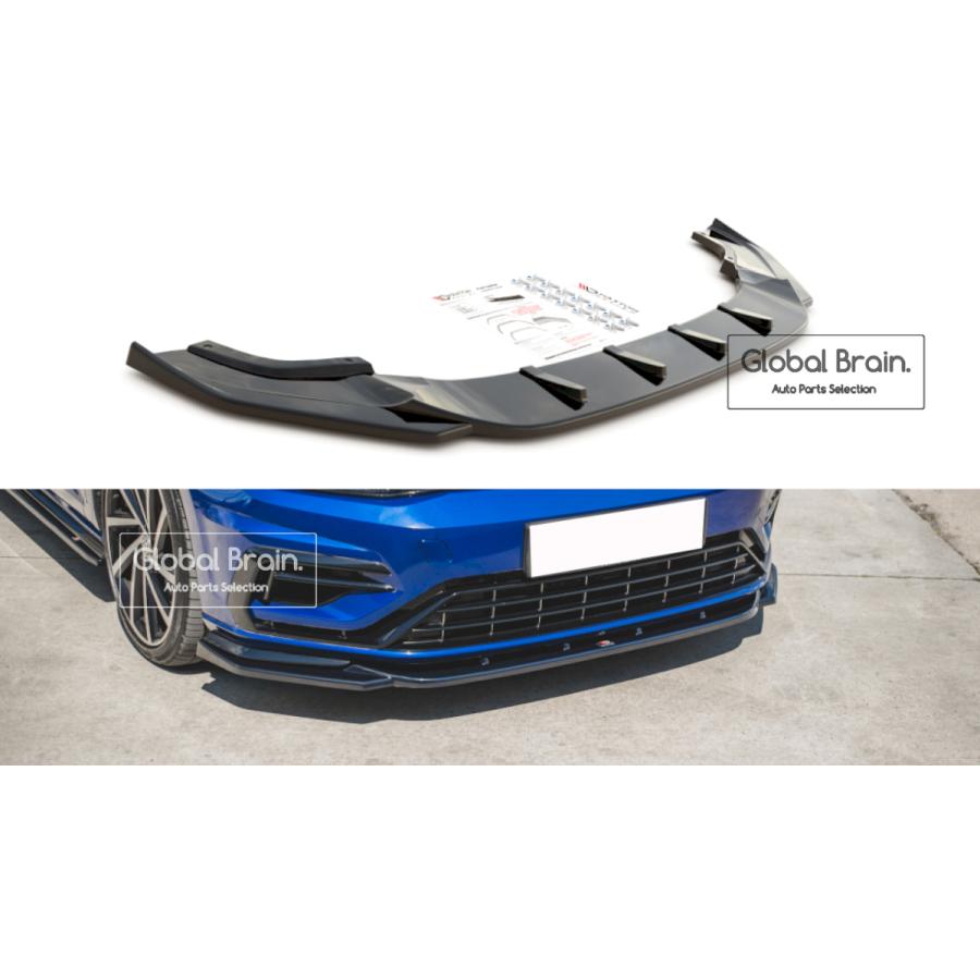 フォルクスワーゲン ゴルフ 7.5 R 後期 フロント バンパー リップ