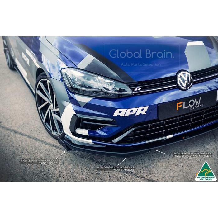 【新品】Vw ゴルフ7 MK7 7.5 GTI Rフロントリップスポイラー フォルクスワーゲン（Volkswagen） ゴルフ 7.5 R フロント リップ