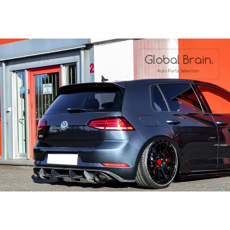 グロスブラック リアバンパーディフューザー スプリッター VW ゴルフ Mk7 ゴルフ 7 GTI GTD 2013-2016 プレ フォルクスワーゲン（Volkswagen） ゴルフ 7.5 GTI リア センター ディフューザー フィン : Global Brain - 通販 -  Yahoo!ショッピング