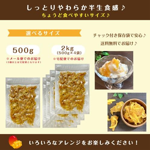 ドライマンゴー 切り落とし 2kg (500g×4袋) 大容量 フィリピン産 セブ