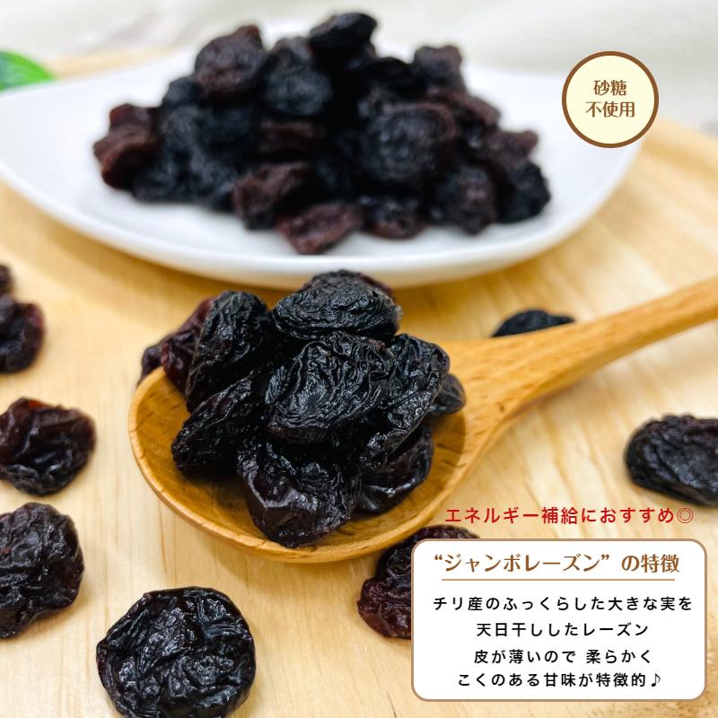 ジャンボ レーズン 1kg (500g×2袋) 砂糖不使用 大粒 葡萄 ブドウ