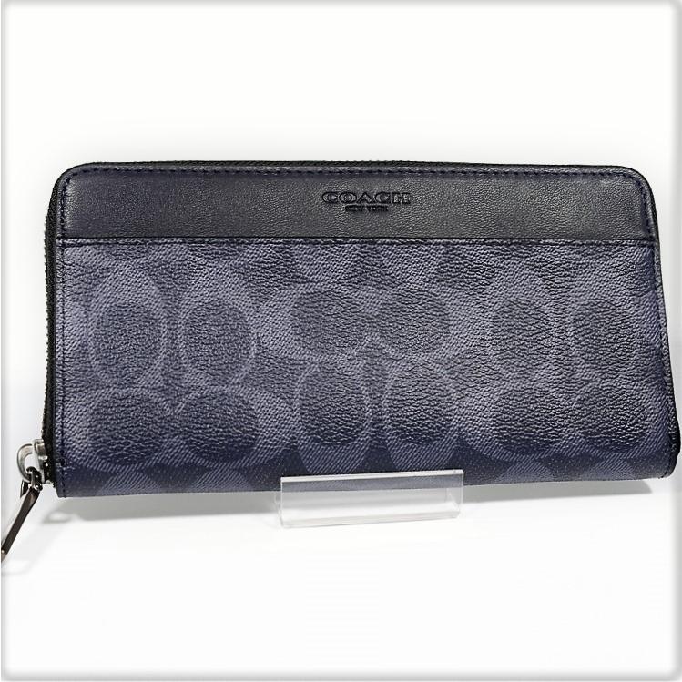 コーチ Coach メンズ 長財布 ウォレット F 紺 ネイビー ギフト プレゼント F Nv Global Eyes H L 通販 Yahoo ショッピング