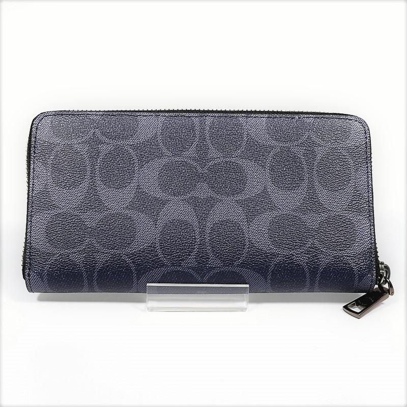 コーチ Coach メンズ 長財布 ウォレット F 紺 ネイビー ギフト プレゼント F Nv Global Eyes H L 通販 Yahoo ショッピング