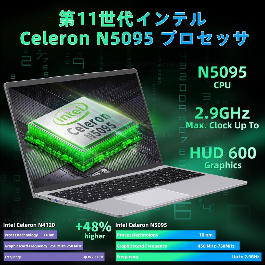 17.3 インチ 16GBメモリDDR4 高速SSD NVMe インテル N150 /celeron 