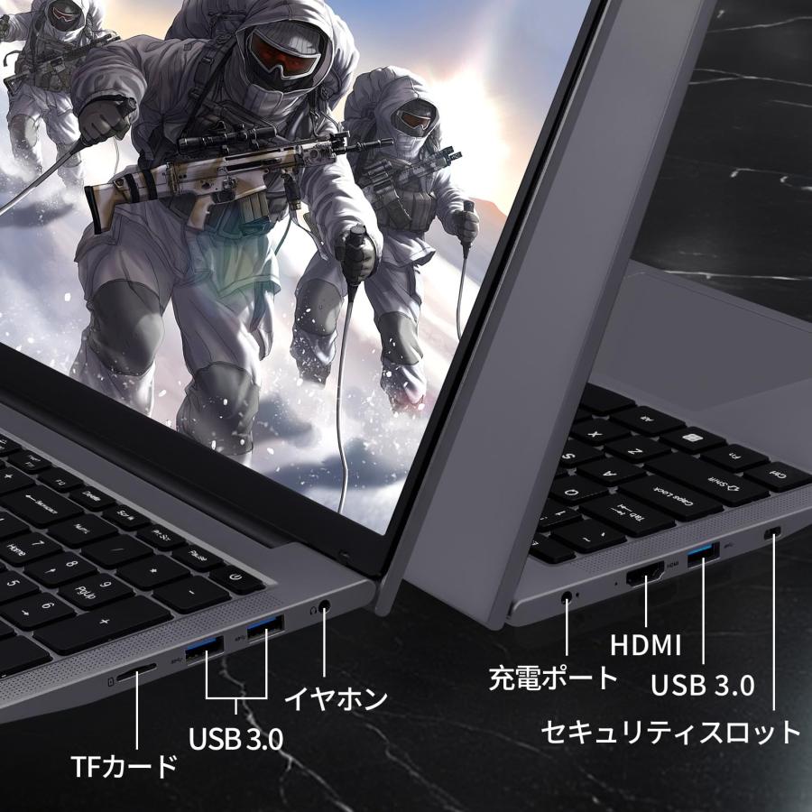 ノートパソコン 17.3インチ 16GB・1TB N150 Office 2024 Win11 Pro/IPS