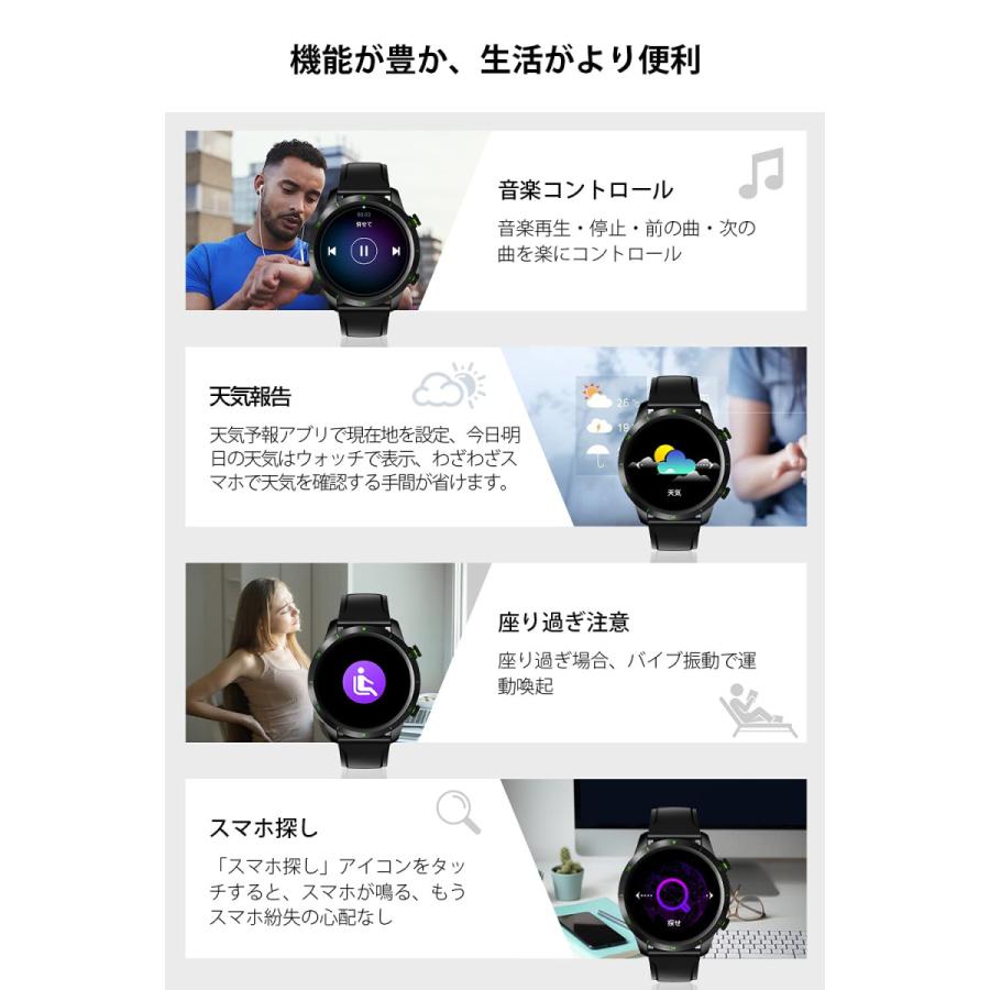 スマートウォッチ Bluetooth5 2 24種類運動モード 2種ベルト付き 丸型 活動量計 歩数計 スポーツウォッチ Ip67防水 Gps運動記録 長い待機時間 Kyoka Smart Watch 02 Pc Mall 通販 Yahoo ショッピング