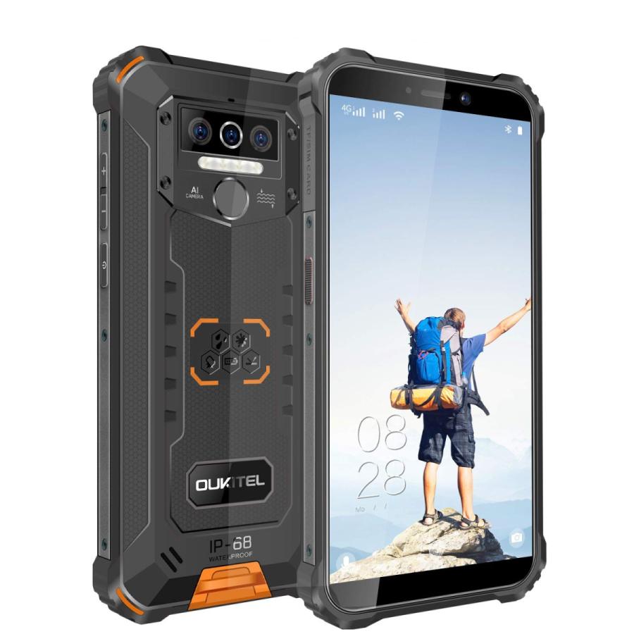 OUKITEL WP5 simフリースマホ本体 8000mAh大容量バッテリー