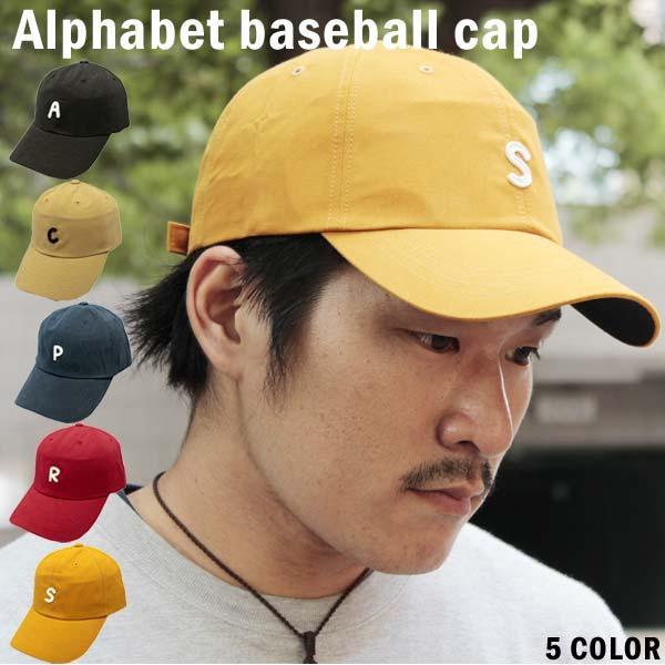 ベースボールキャップ コットン イニシャル アメカジ 帽子 メンズ CAP