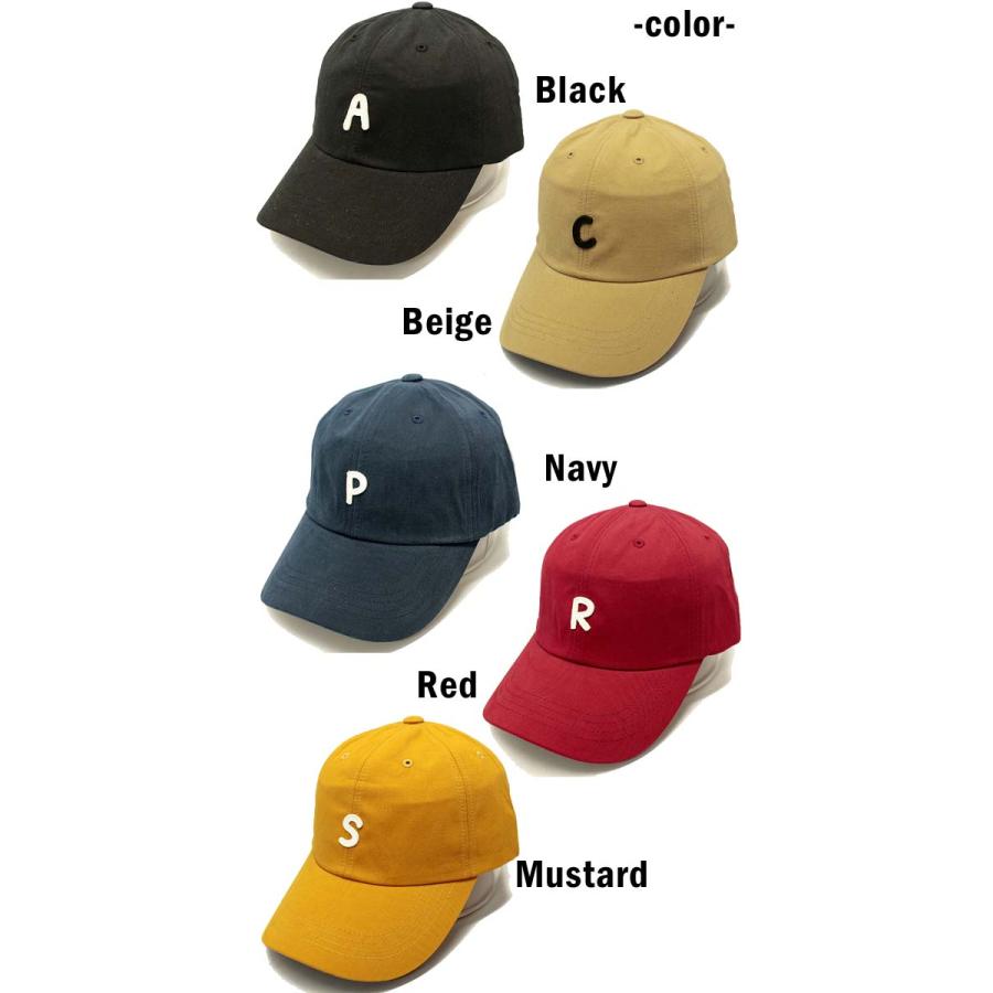 ベースボールキャップ コットン イニシャル アメカジ 帽子 メンズ CAP