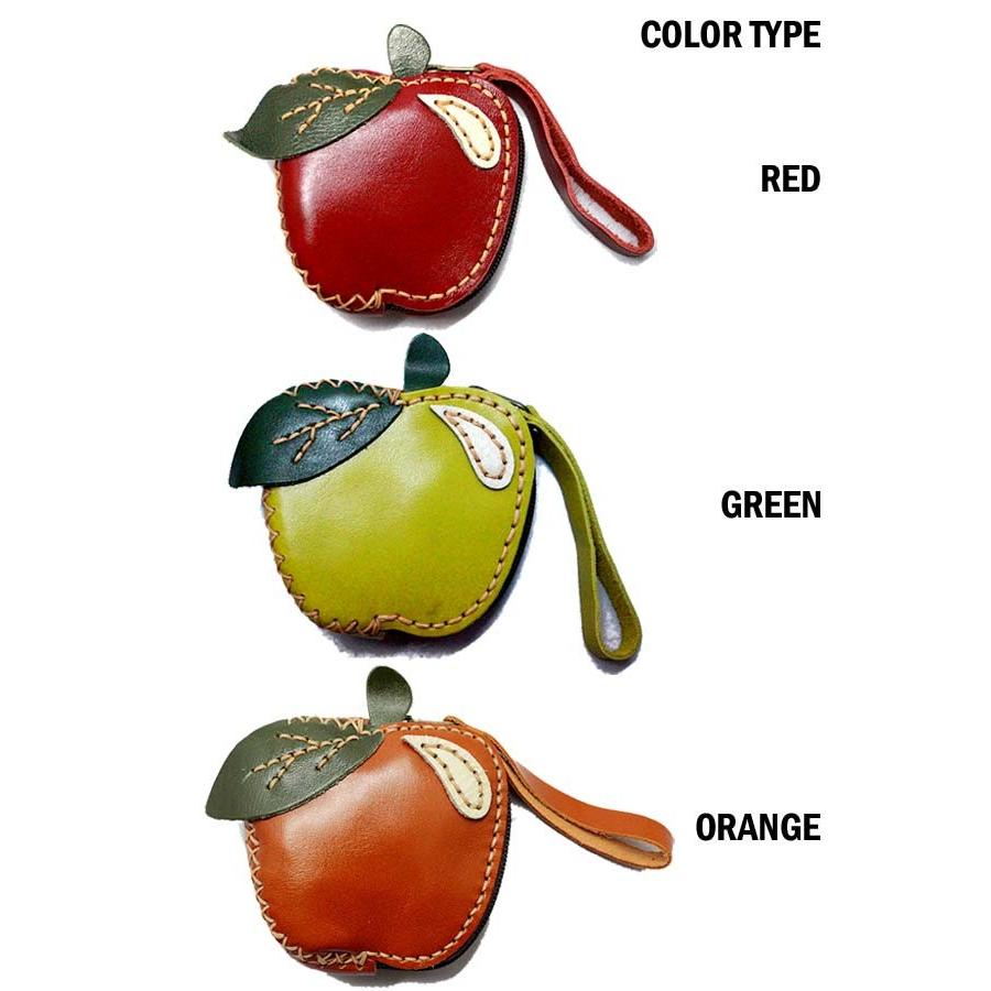 アップル　コインケース　本革　APPLE　デザイン　小銭入れ　アジアン雑貨 エスニック