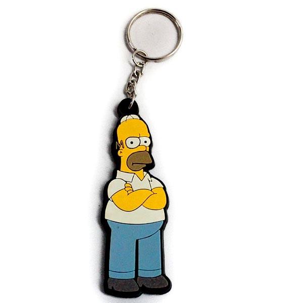 新着商品 キーホルダー The Simpsonsラバーキーホルダー シンプソンズ ホーマー シンプソン Keyholder