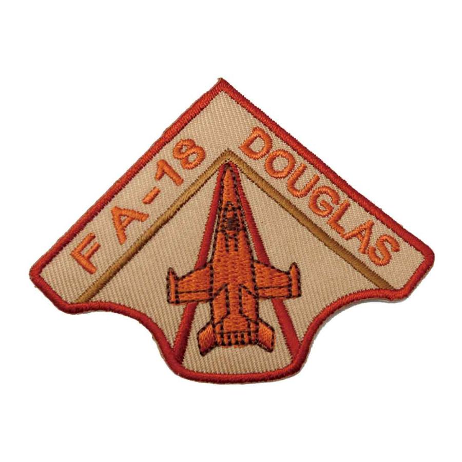 ワッペン アイロン DOUGLAS 戦闘機 FA-18 ミリタリー 空軍 アップリケ
