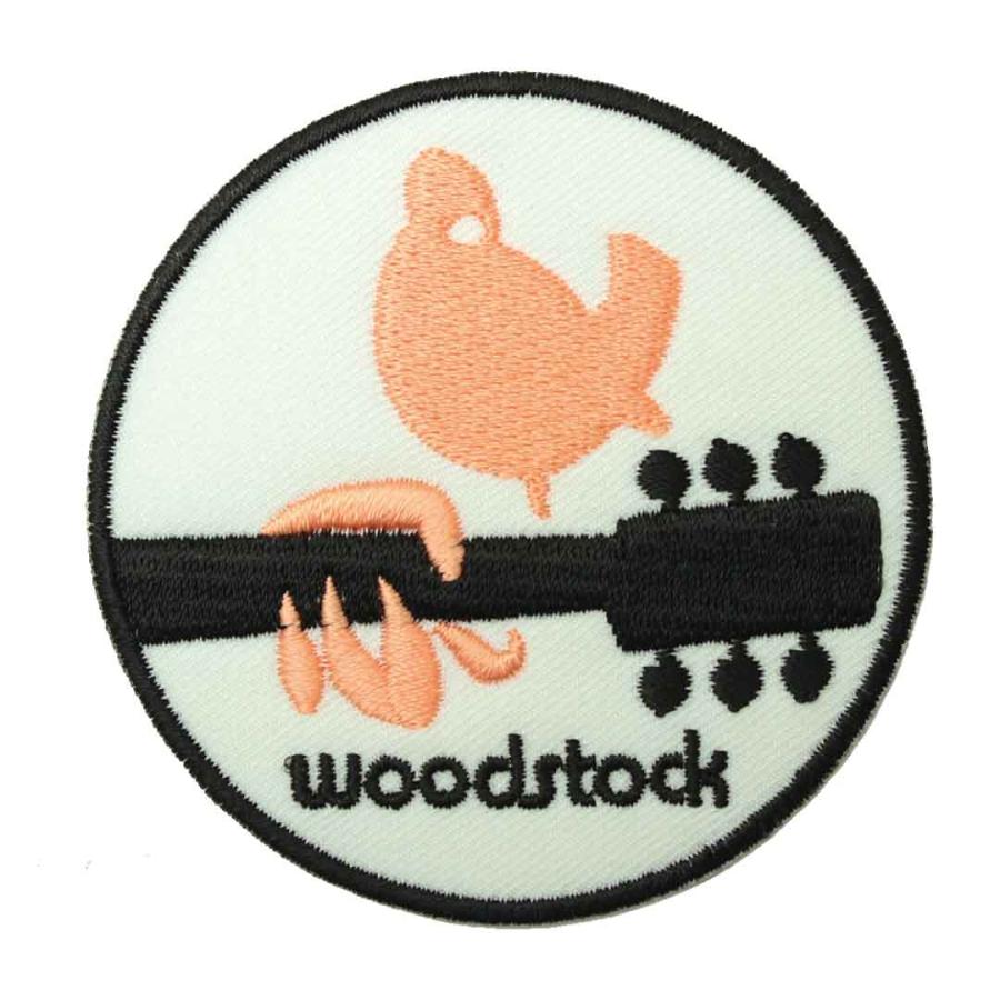 ワッペン アイロン WOOD STOCK フェス イベント USA 音楽 ミュージック