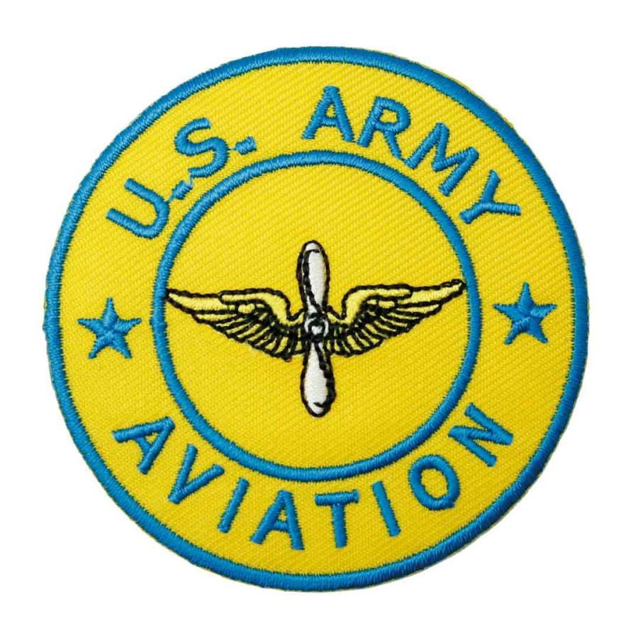 ワッペン アイロン ミリタリー US ARMY USA 軍物 紋章 イエロー 空軍 アップリケ わっぺん アイロンで簡単貼り付け｜globalmarket