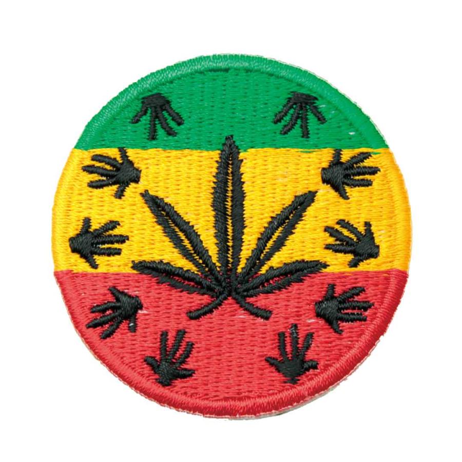 ワッペン アイロン カンナビス 大麻 ラスタ レゲエ マリファナ 