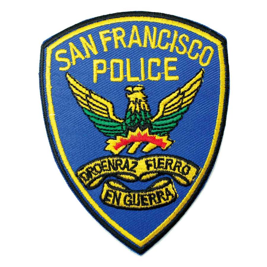 ワッペン アイロン SANFRANCISCO POLICE エンブレム 紋章 ポリス 警察