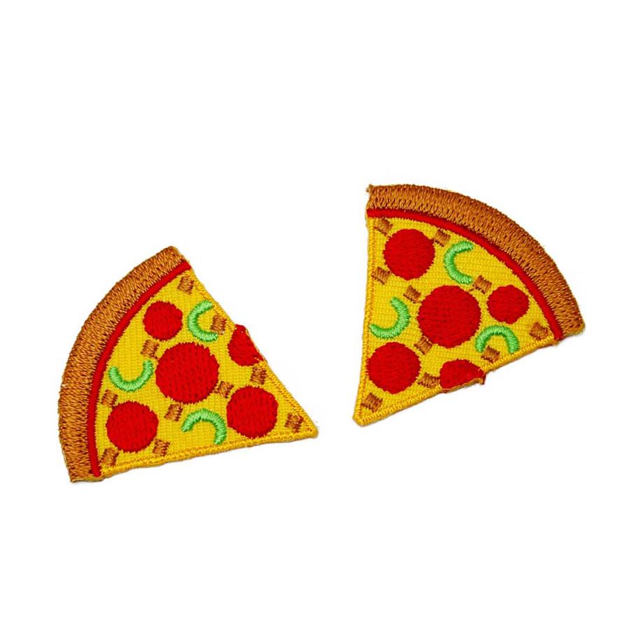 ワッペン アイロン ミニサイズ 2枚セット PIZZA ピザ 食べ物 2P