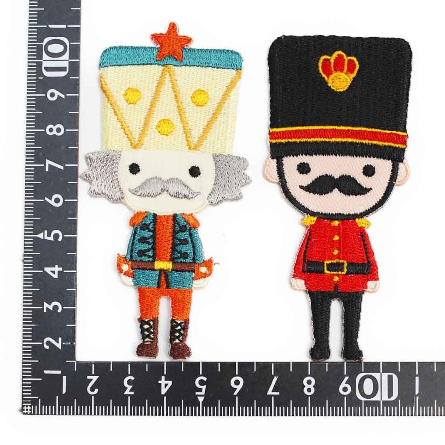 ワッペン2点セット 王様 兵隊さん ヨーロッパ SET DIY お得な2枚セット