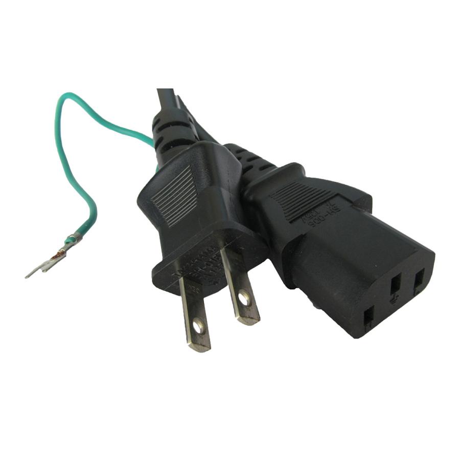 電源ケーブル IEC-106-5m 平2ピン＋アース端子 | 