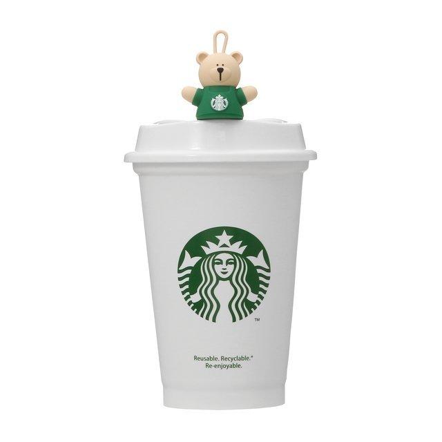 スターバックス リユーザブルカップ&ドリンクホールキャップ くま ベアリスタ スタバ 2021 新品 :2021002-5:GLOBAL NET 通販 新品!スターバックス 定期入れ 帽子クマ