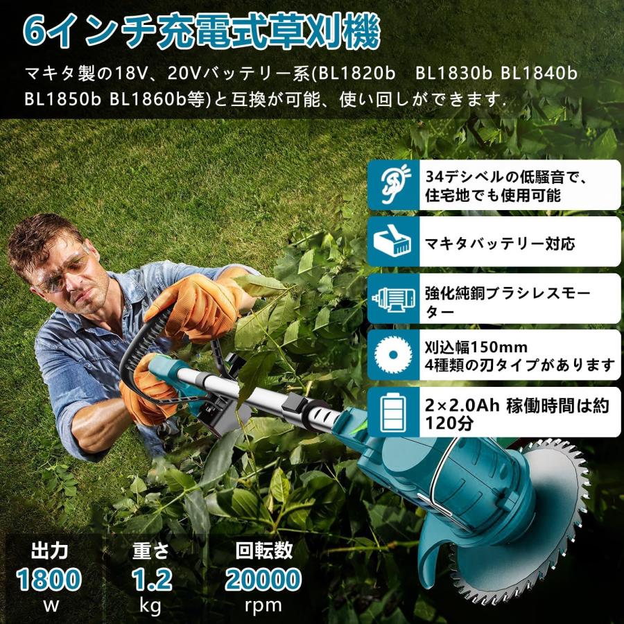 正規品】草刈機 コードレ 充電式 ナイロンコードカッター 草刈り機