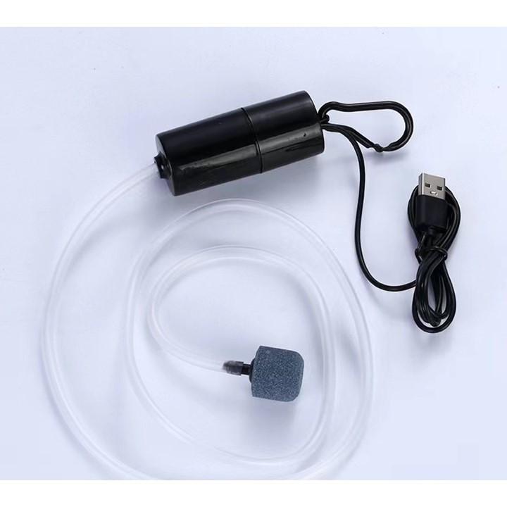 エアーポンプ ぶくぶく 釣り 水槽 USB 酸素ポンプ 小型 携帯 持ち運び