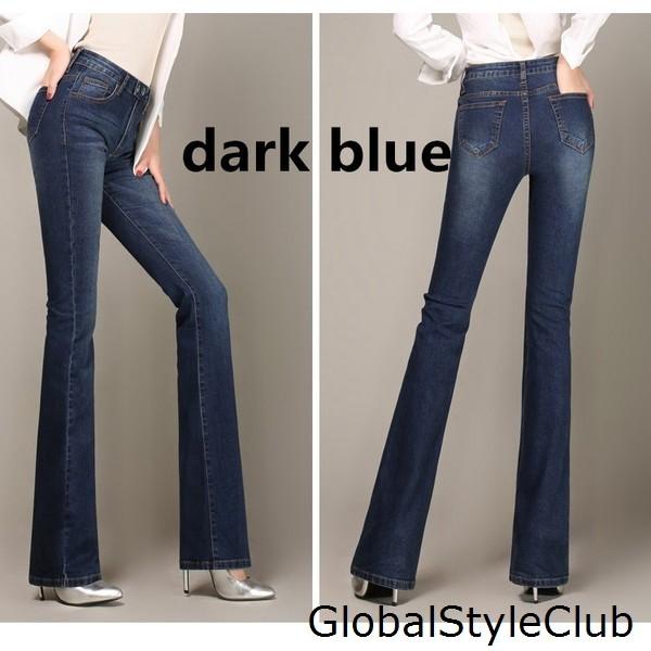 新作ブーツカットパンツ デニムレディースジーンズ デニムパンツ ジーパン フレア ベルボトム ラッパズボン ハイウエスト インディゴ 細身 Global U17feb 700 Globalstyleclub 通販 Yahoo ショッピング