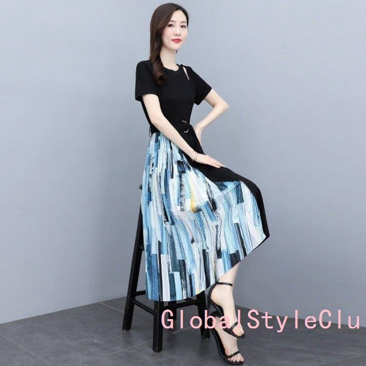 500円引きクーポン 切り替え ワンピース レディース ワンピース 肩出し 着痩せ ロングワンピース 夏 韓国風ワンピース Ol 通勤 マキシワンピース ワンピース サイズ L Www Sustentec Com Br