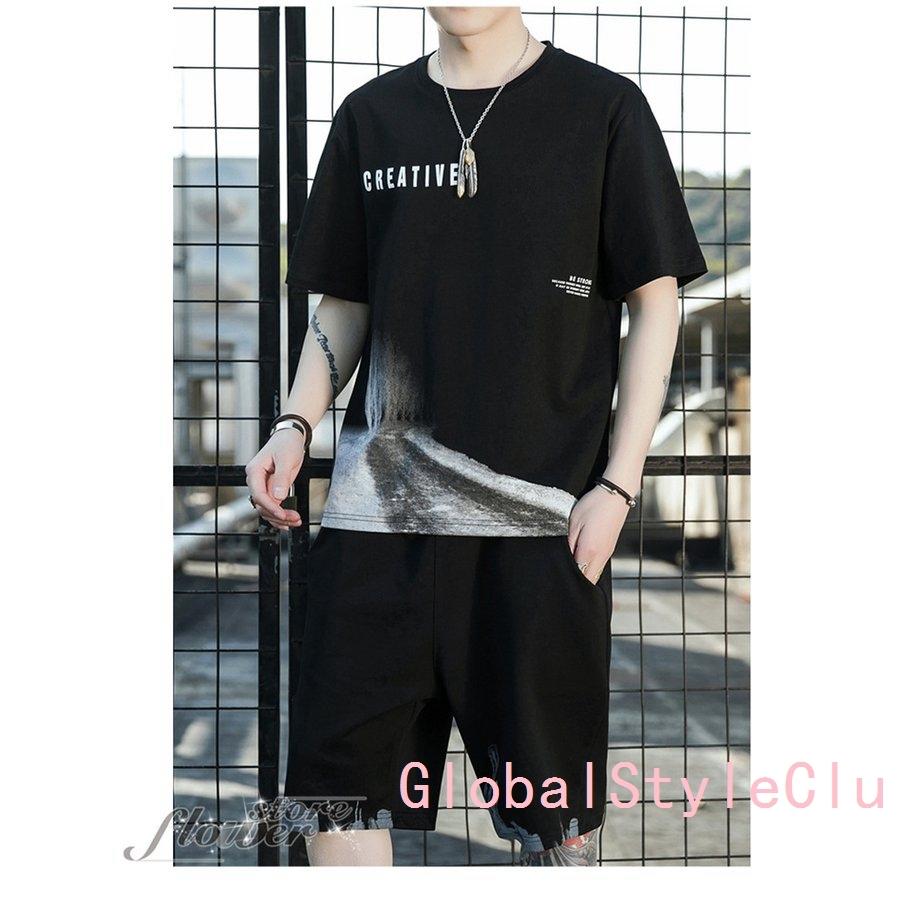 正規品販売 上下セット ジャージ メンズ 夏 スポーツウェア セットアップ 吸水速乾 夏服 涼感 通気性 薄手 半袖 Tシャツ パンツ おしゃれ ルームウェア Supplystudies Com