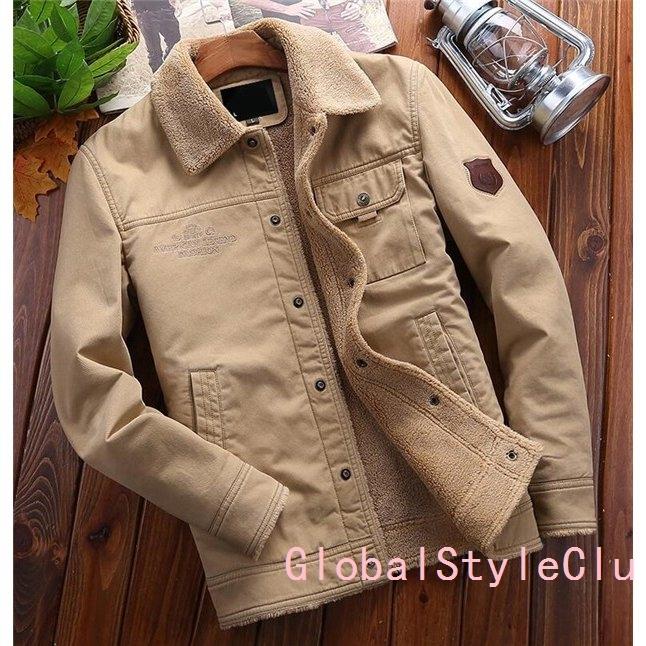 マウンテンパーカー メンズ ショート ボア もこもこ 体型カバー 裏起毛 気持ちいい 厚手 冬服 ブルゾン コート 防寒 アウター 15秋冬新作