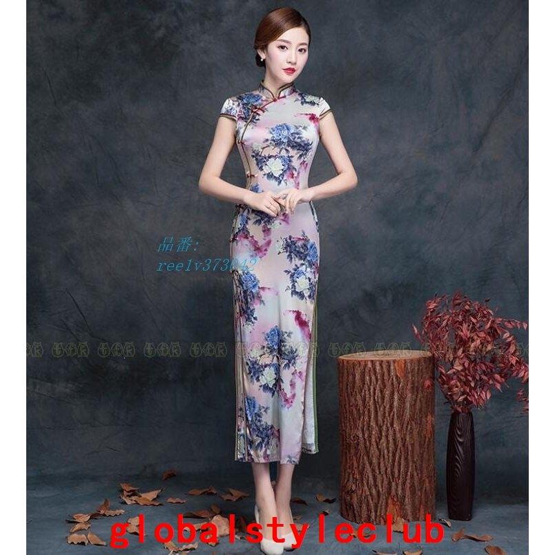 初回限定 高品質チャイナドレス ロング チャイナ服 チャイナドレス コスプレ チャイナドレス 花柄 パーティードレス チャイナドレス ドレス お呼ばれ 結婚式 半袖 シルク 日本産 Www Aproniaperu Com