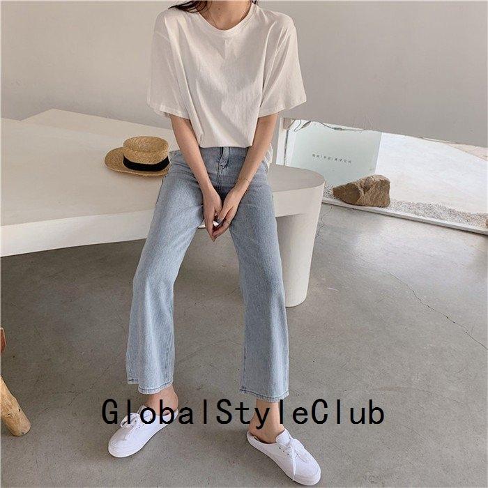 Tシャツ Tシャツ カットソー 半袖 レディース 綿 トップス ゆったり 不規則 無地 プルオーバー 切り替え 体型カバー 夏 コーデ ポイント消化 代 30代 白 黒 最新エルメス