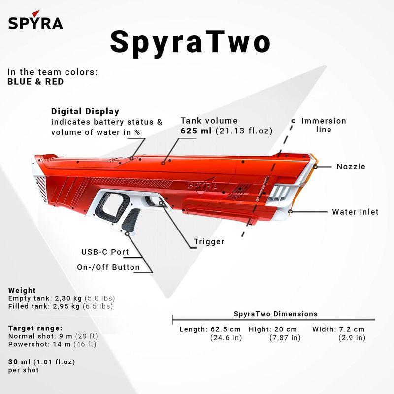 お買得お買得SpyraTwo デュエルセット 世界最強水鉄砲 水遊び
