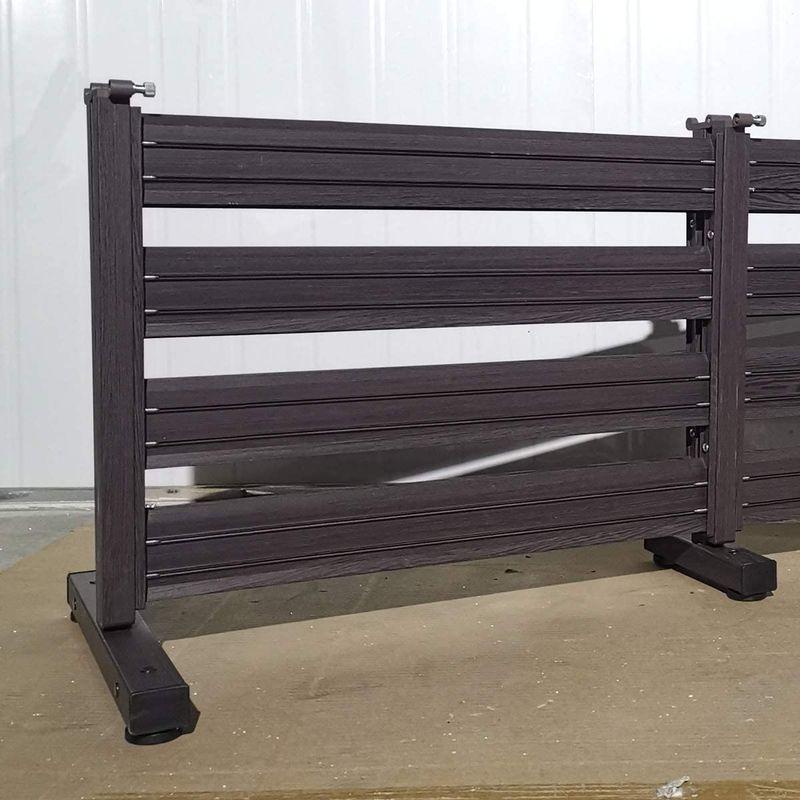 たためる オレフェンス アルマックス (Almax) ダークブラウン木目調 三つ折り 幅120×高さ150cm of-1215db 1台 オレフェンス アルマックス Almax ダークブラウン木目調 三つ折り 幅120×高さ150cm of 1215db 1台