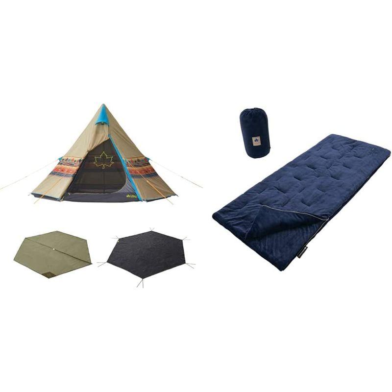 ロゴス(LOGOS) 丸洗いやわらか あったかシュラフ 2個セット + ナバホ