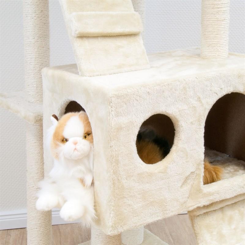 キャットタワー 170cm 猫タワー ワイド 据え置き型 : グロバットEast