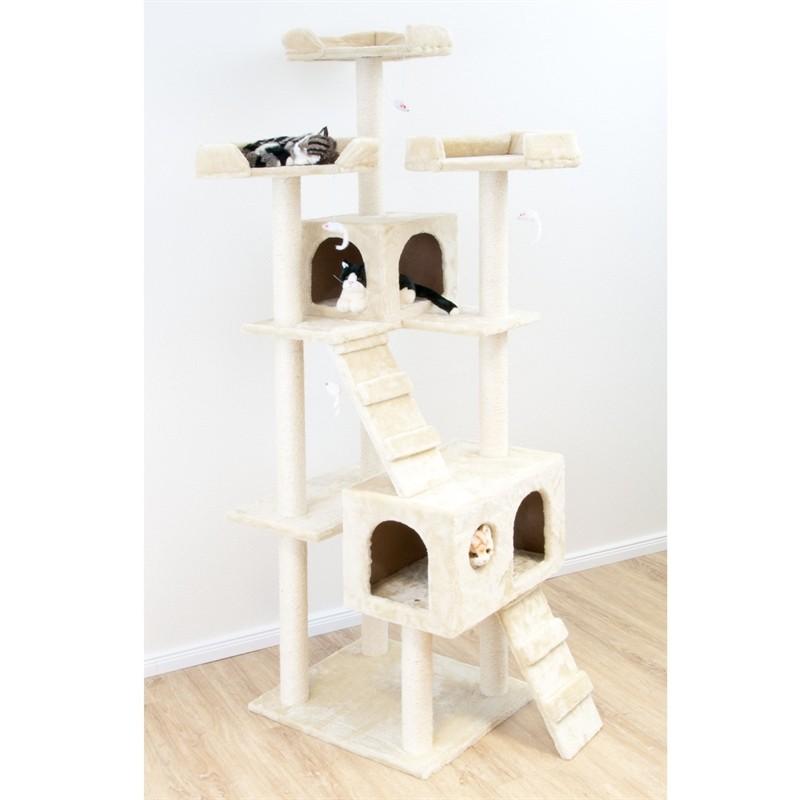 キャットタワー 170cm 猫タワー ワイド 据え置き型 : グロバットEast