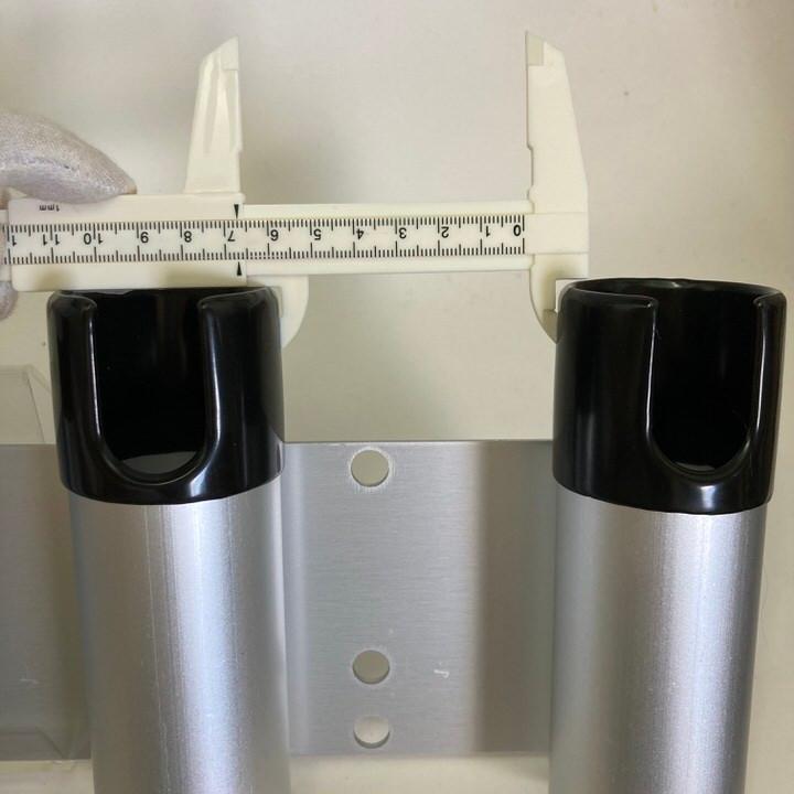 ロッドホルダーアルミ4連　2個セット　釣り　船　ボート　トローリング アルミ製 ロッドホルダー 4連 船 ボート 竿立て トローリング