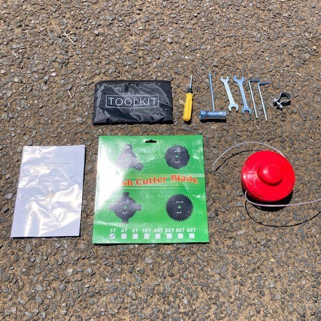 タイヤ付きエンジン草刈機 42.7cc 新型 手押し草刈り機