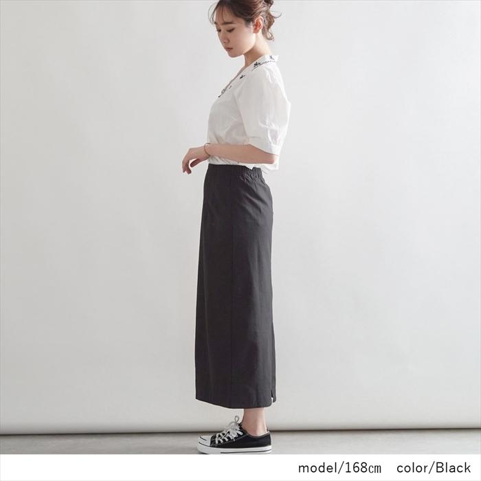 ロング、マキシ丈スカート リネンコットンストレートロングスカート |  | 06